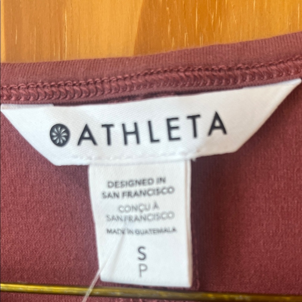 Athleta Essentials Mauve Sleeveless Purple Midi Dress - Picture 3 of 7